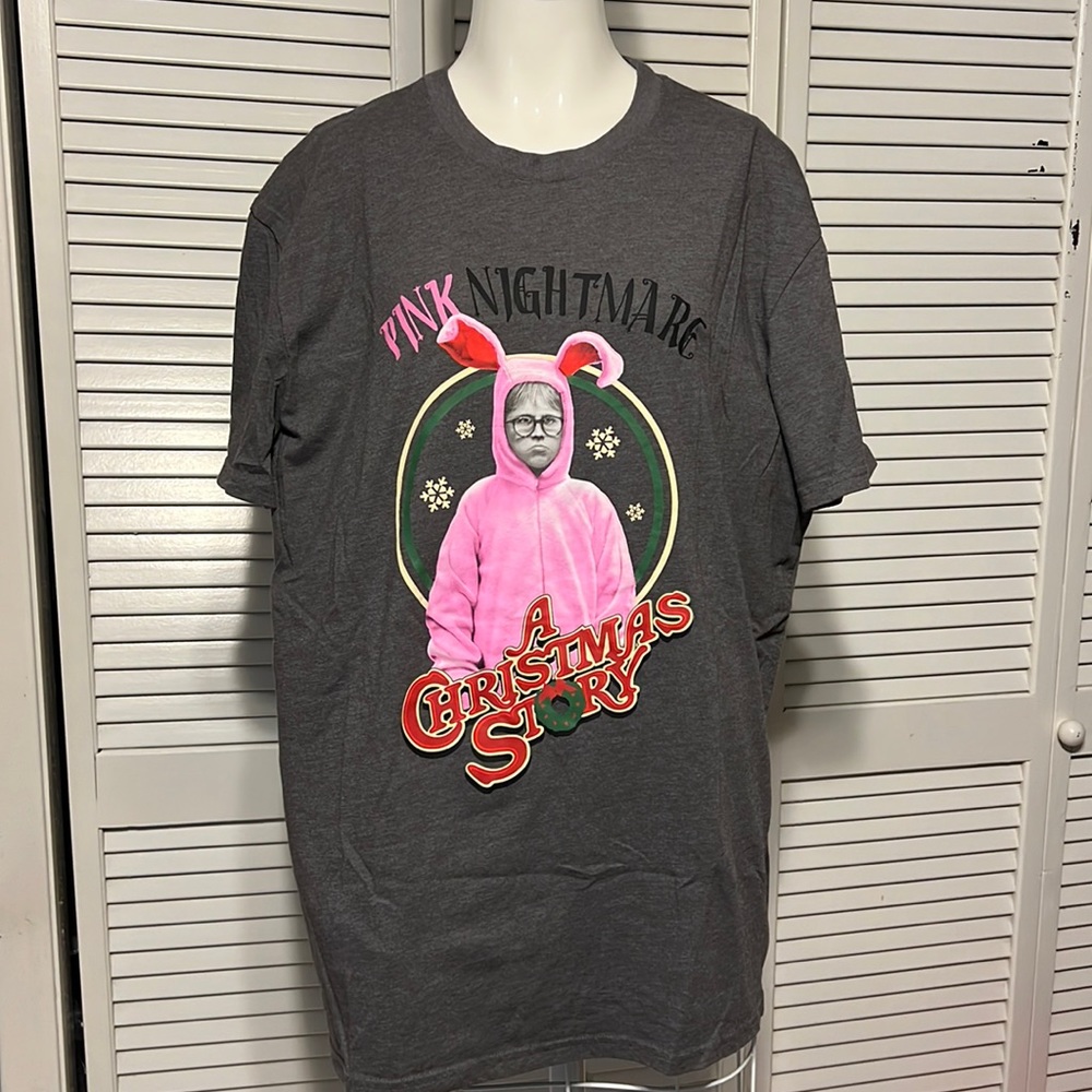 Pink Nightmare Christmas Story T-Shirt like new with out tags Size XL
